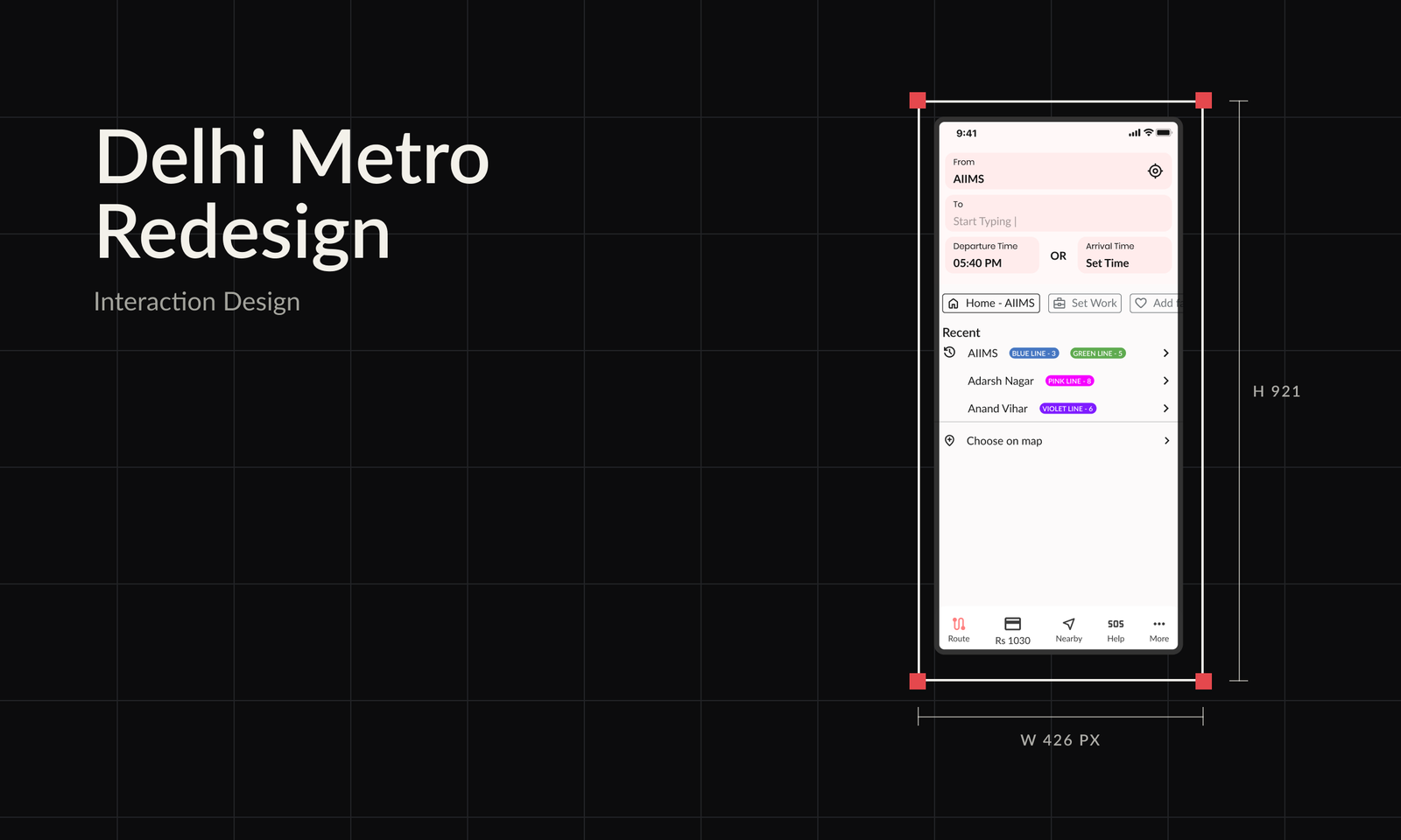 Delhi Metro Redesign cover