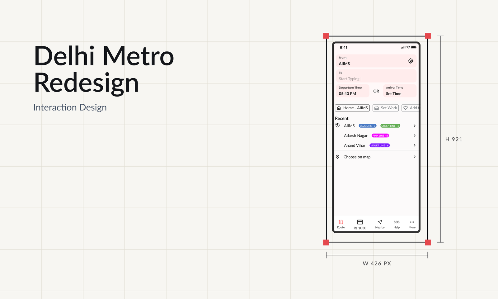 Delhi Metro Redesign cover